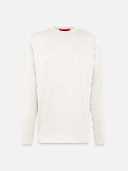 TV Tower Minimal w - Longsleeve - made by SPREAD - OFF WHITE