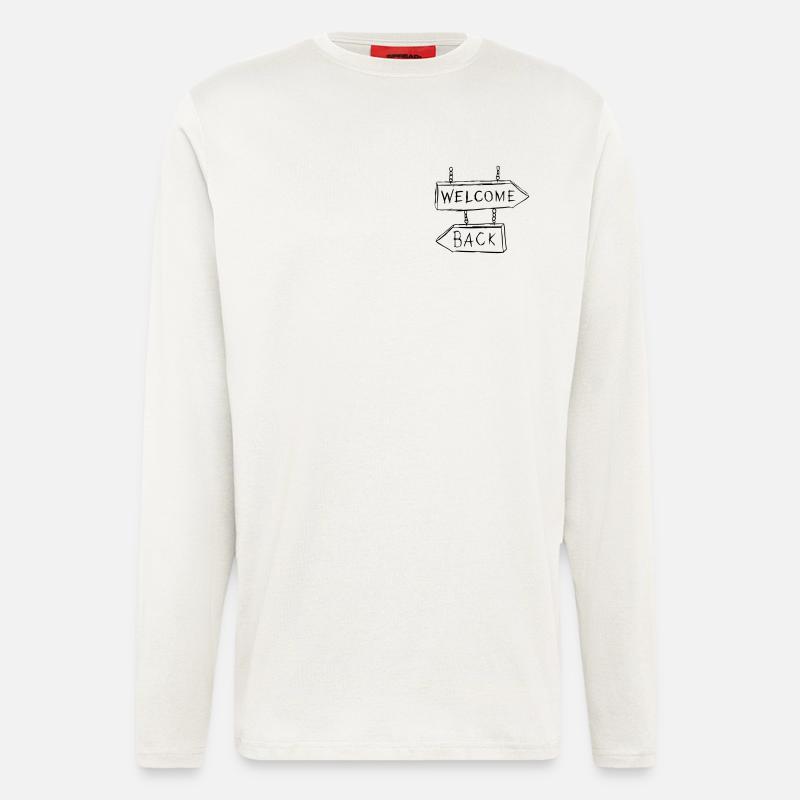 Welcome Back - Langarmshirt - made by SPREAD - OFF WHITE