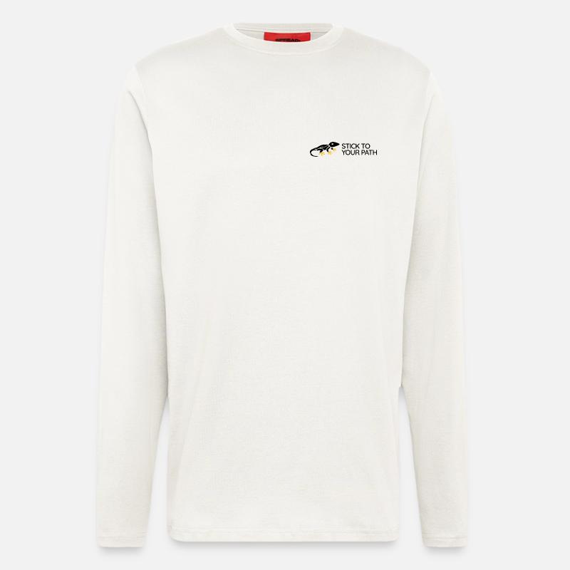 Gecko - Stick to your Path - Longsleeve - made by SPREAD  - OFF WHITE