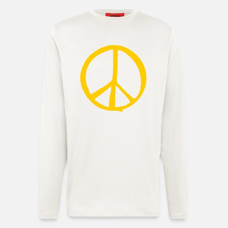 Peacezeichen - Langarmshirt - made by SPREAD  - OFF WHITE