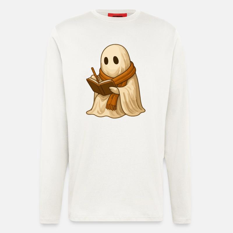 Ghost in Journaling Fall - Longsleeve - made by SPREAD  - OFF WHITE
