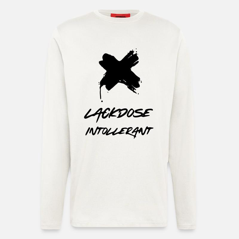 Lackdose intollerant - Langarmshirt - made by SPREAD  - OFF WHITE