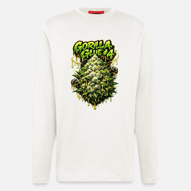 Gorilla Glue #4 Graffiti-Bud-Print - Langarmshirt - made by SPREAD  - OFF WHITE