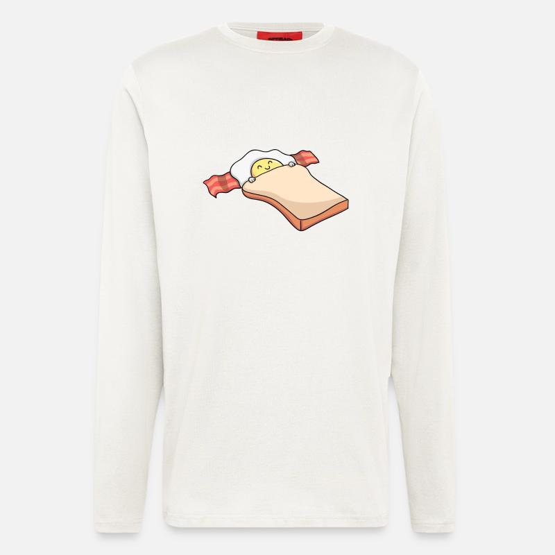 Breakfast - Breakfast - Bacon - Toast - Egg - Longsleeve - made by SPREAD  - OFF WHITE