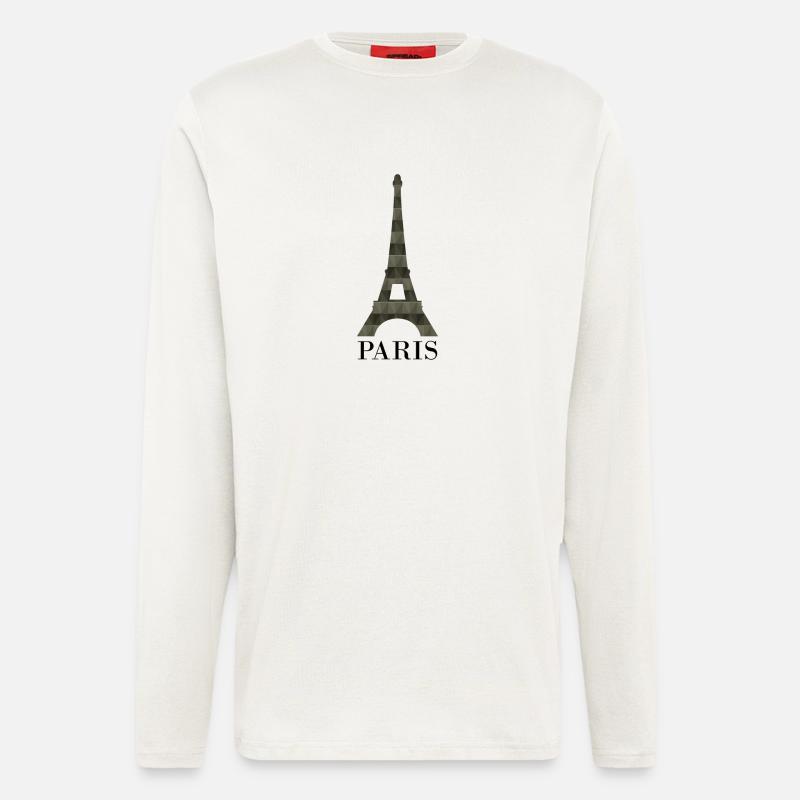 Eiffelturm - Langarmshirt - made by SPREAD  - OFF WHITE