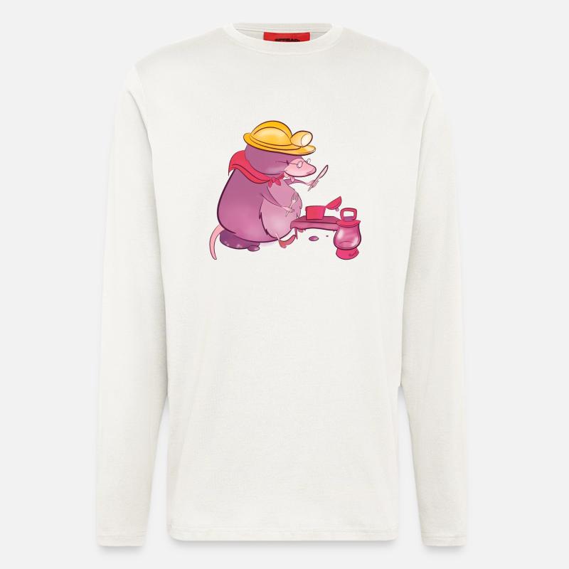 Maulwurf - Langarmshirt - made by SPREAD  - OFF WHITE