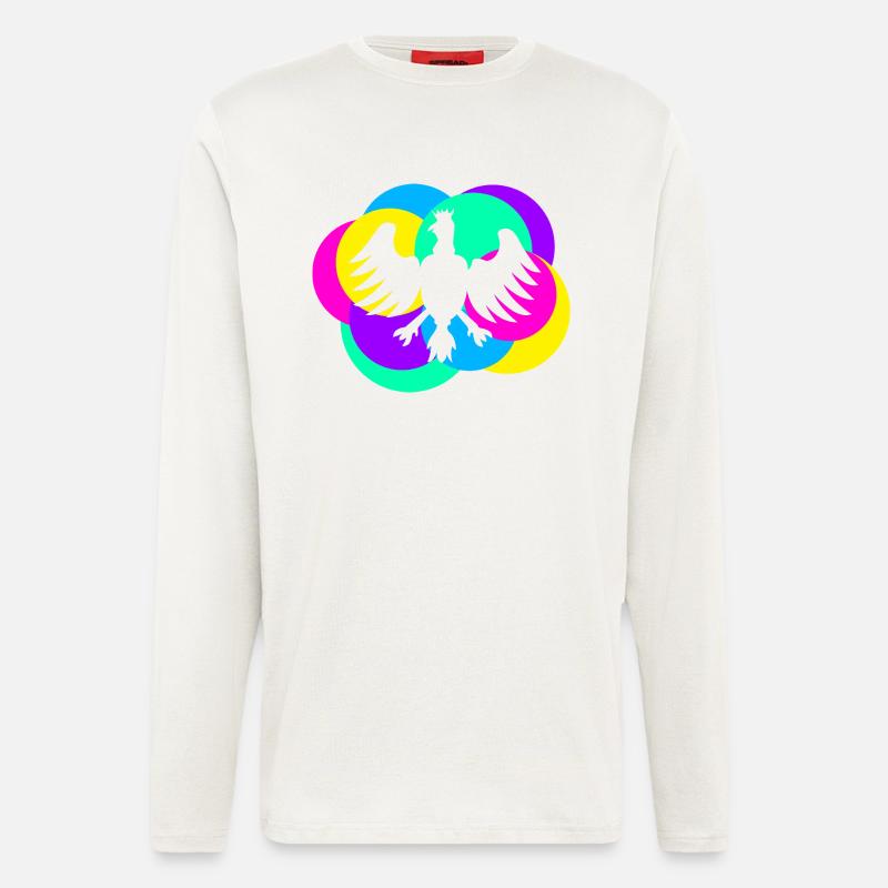 Schützenfest Vogel bunt - Langarmshirt - made by SPREAD  - OFF WHITE