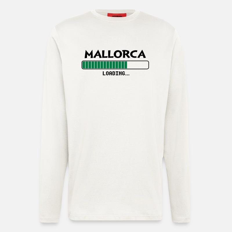 Mallorca loading loading bar - Longsleeve - made by SPREAD  - OFF WHITE