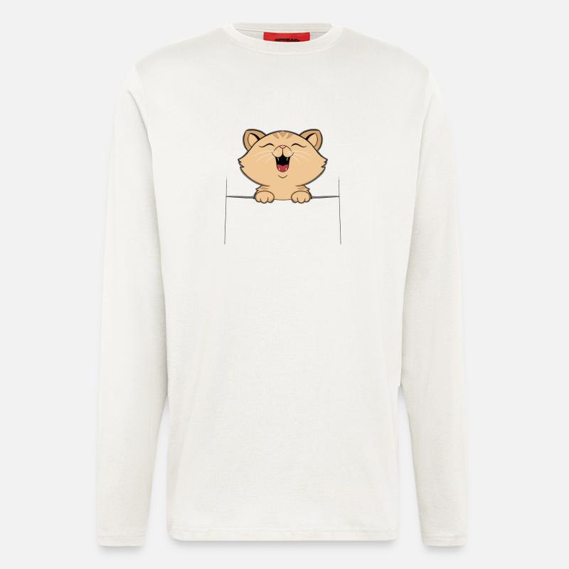 Katze - Langarmshirt - made by SPREAD  - OFF WHITE