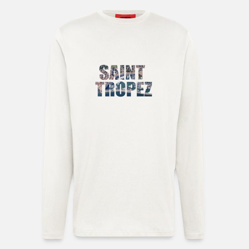 FRANKREICH SAINT TROPEZ - Langarmshirt - made by SPREAD - OFF WHITE
