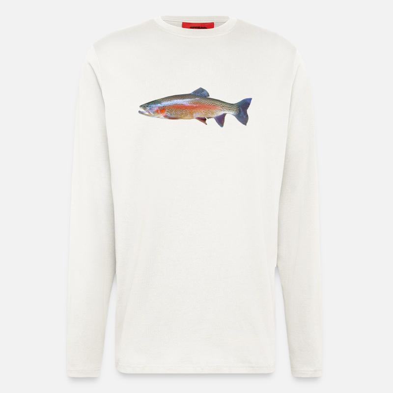 Eine schöne Regenbogenforelle - Langarmshirt - made by SPREAD  - OFF WHITE