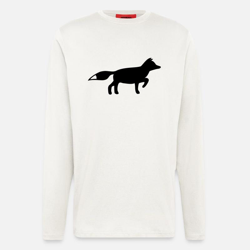 Ein Fuchs oder Füchsin - Langarmshirt - made by SPREAD  - OFF WHITE