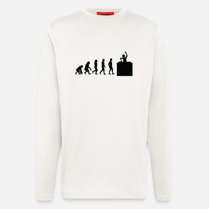 Evolution DJ - Longsleeve - made by SPREAD  - OFF WHITE