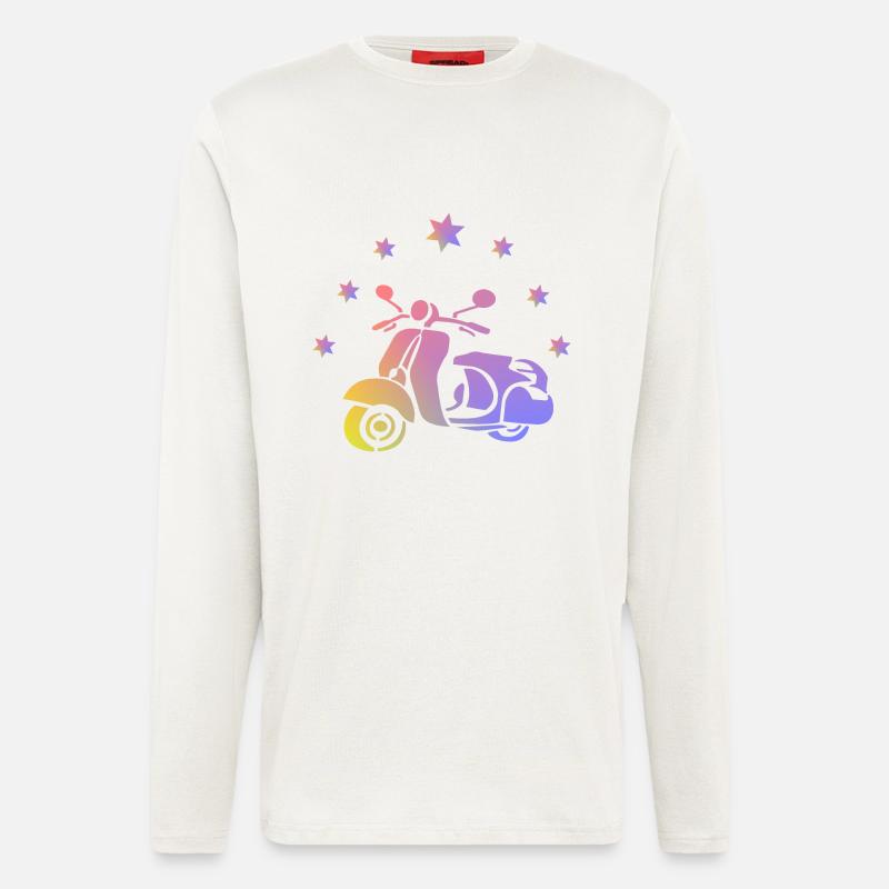 Retro Roller - Langarmshirt - made by SPREAD  - OFF WHITE