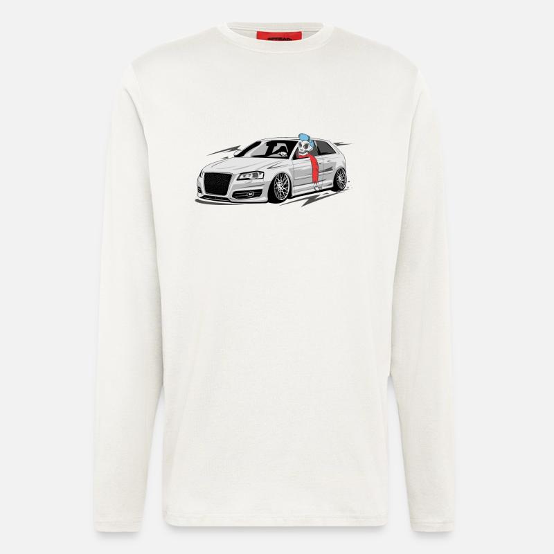A3 8P S3 Skulldriver - Langarmshirt - made by SPREAD  - OFF WHITE