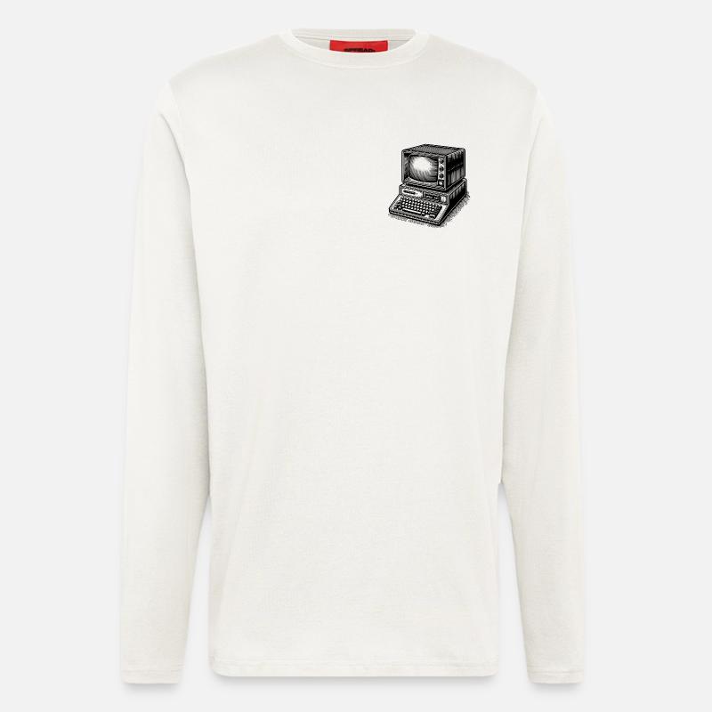 Classic retro PC - Longsleeve - made by SPREAD  - OFF WHITE