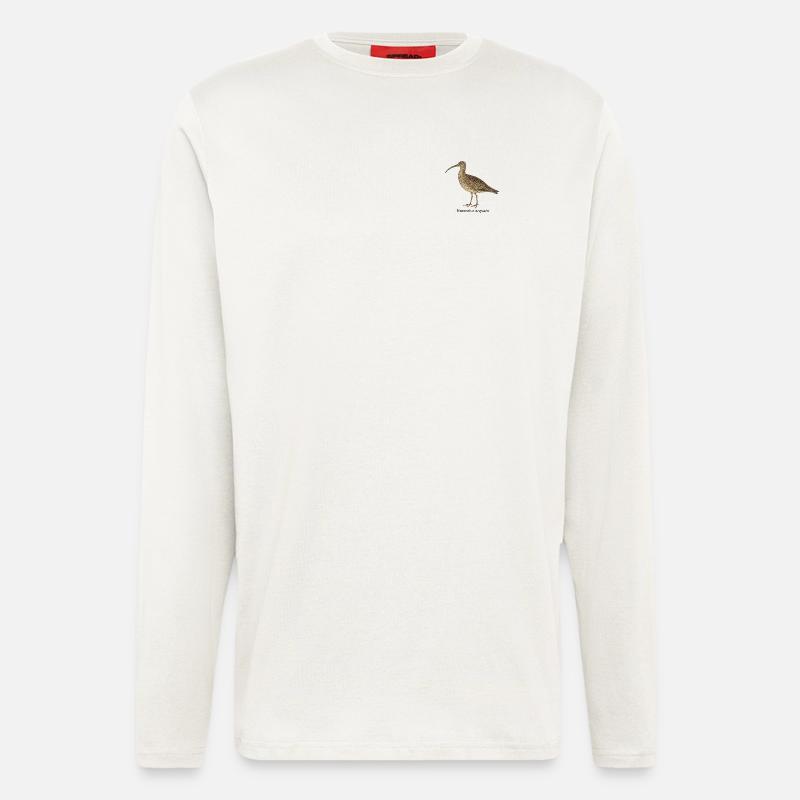 Brachvogel - Numenius arquata - Langarmshirt - made by SPREAD  - OFF WHITE
