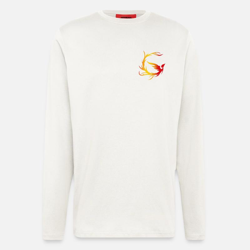 Firebird Circle with Gradient - Longsleeve - made by SPREAD  - OFF WHITE