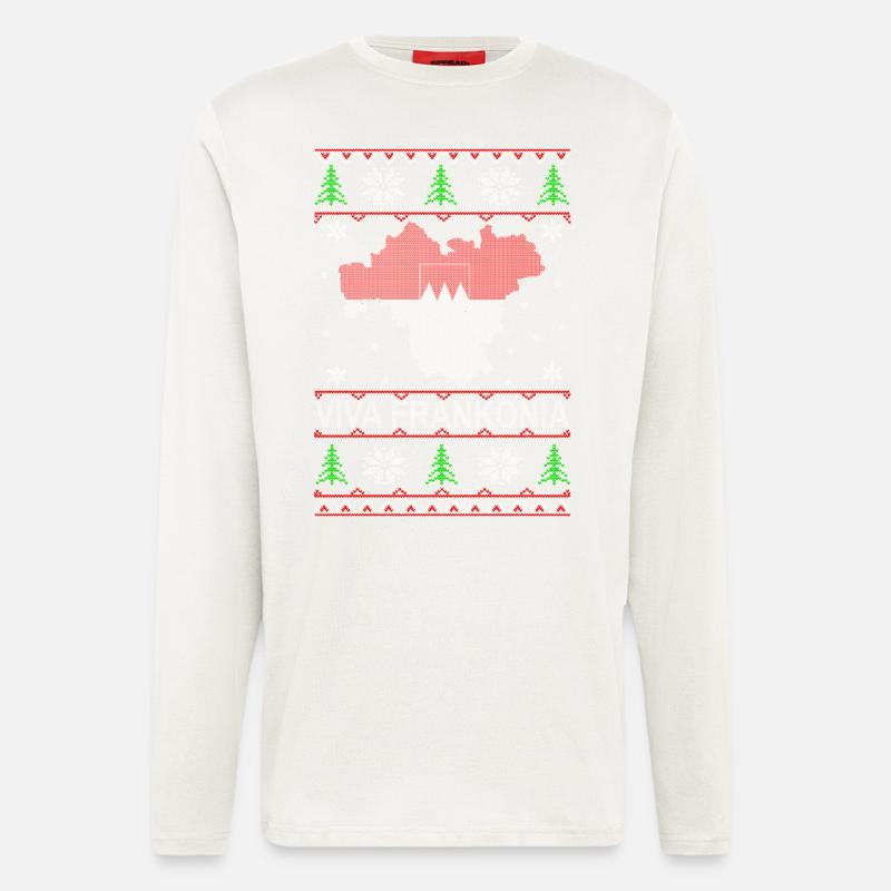 Franken Weihnacht - Langarmshirt - made by SPREAD - OFF WHITE