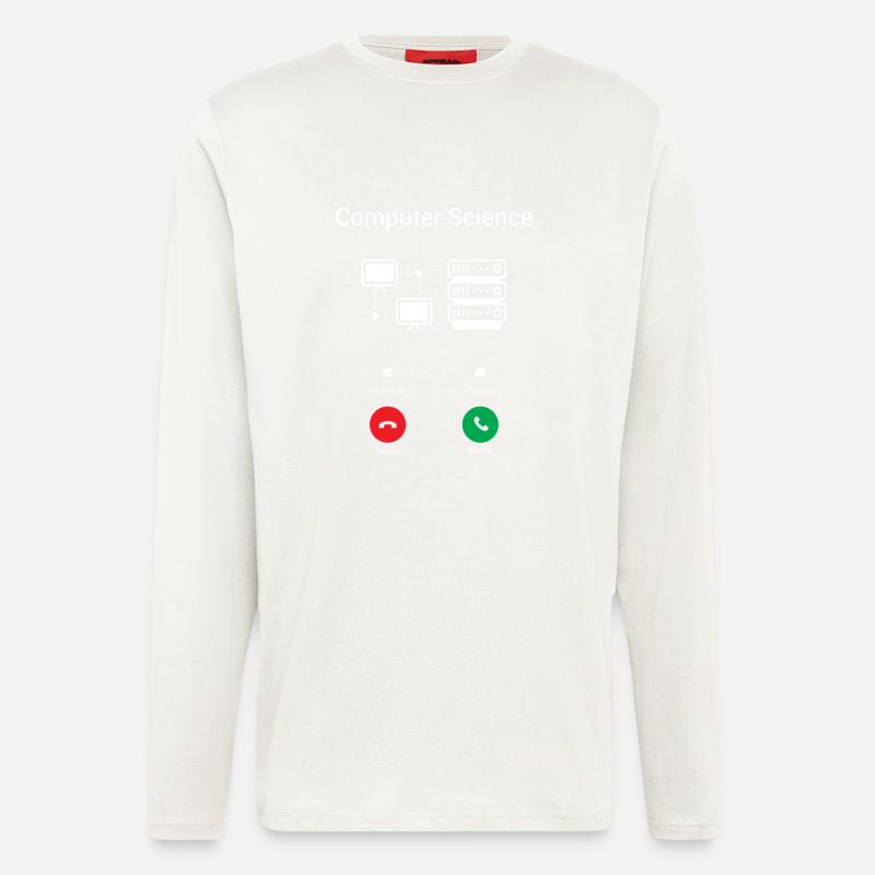 Der PC ruft - Langarmshirt - made by SPREAD  - OFF WHITE