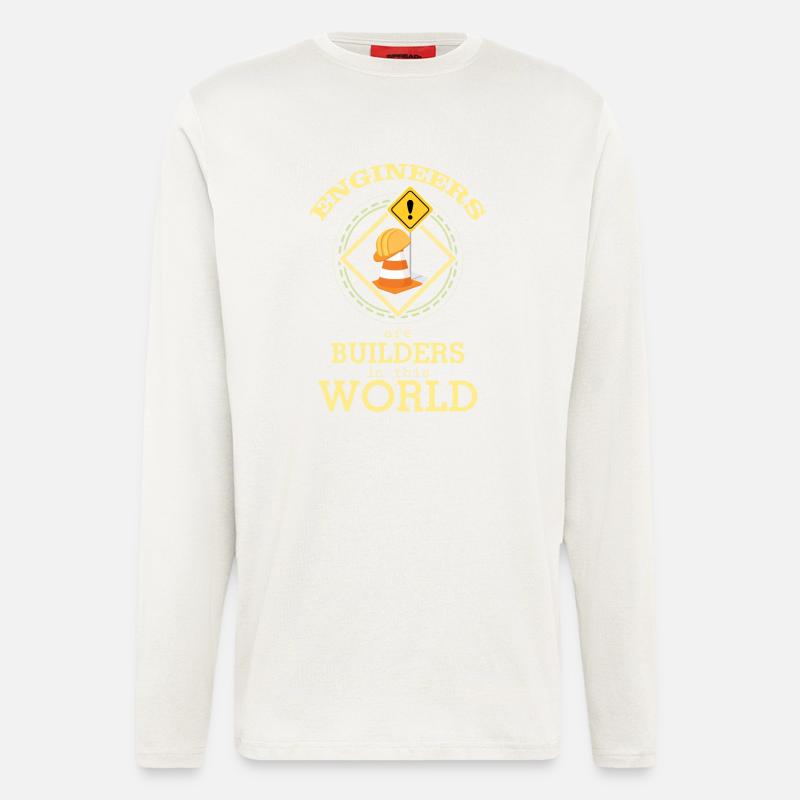 Bau Ingenieur - Langarmshirt - made by SPREAD - OFF WHITE