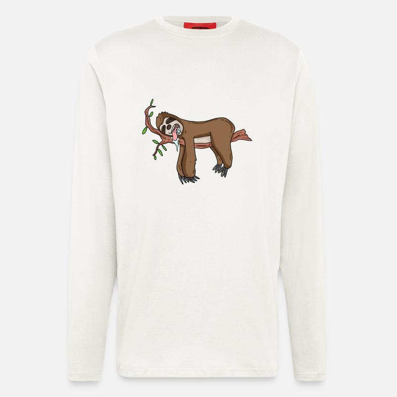 Faultier - Langarmshirt - made by SPREAD  - OFF WHITE