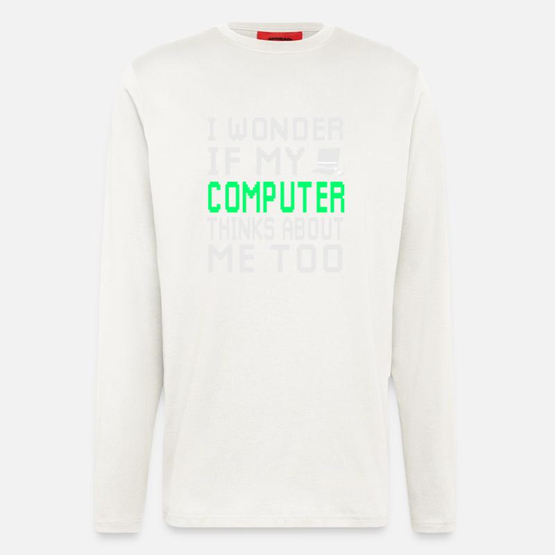 computer - Longsleeve - made by SPREAD  - OFF WHITE