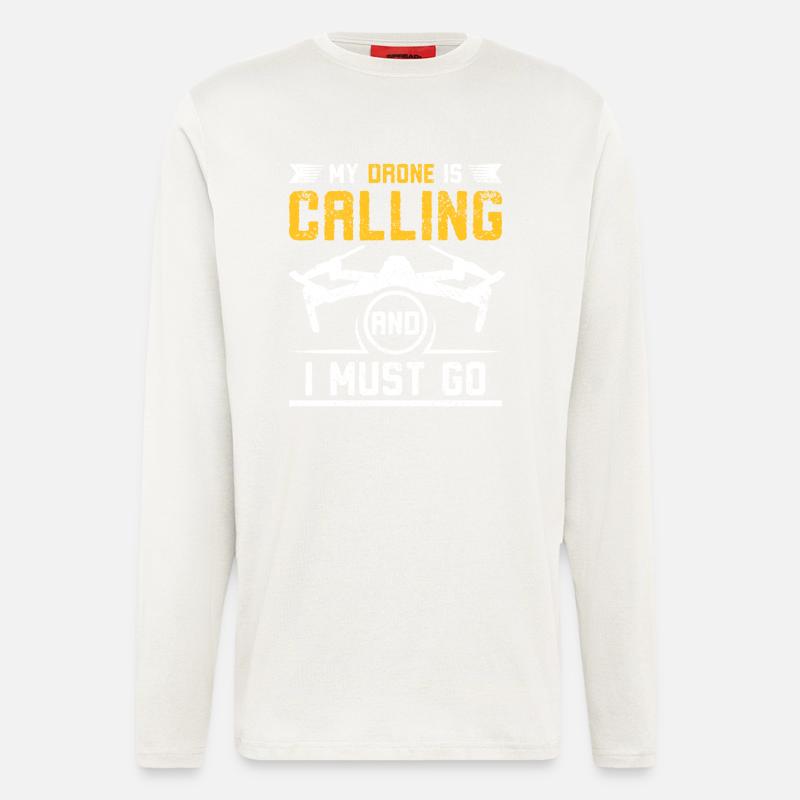 My Drone is calling - Longsleeve - made by SPREAD  - OFF WHITE