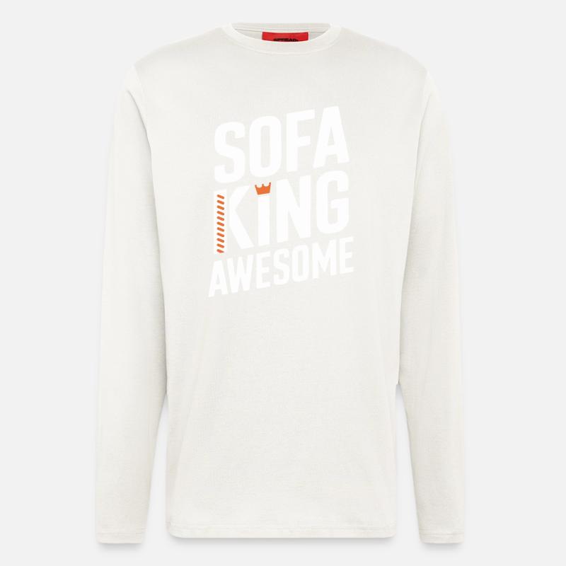 Sofa King Awesome Grafik - Langarmshirt - made by SPREAD  - OFF WHITE