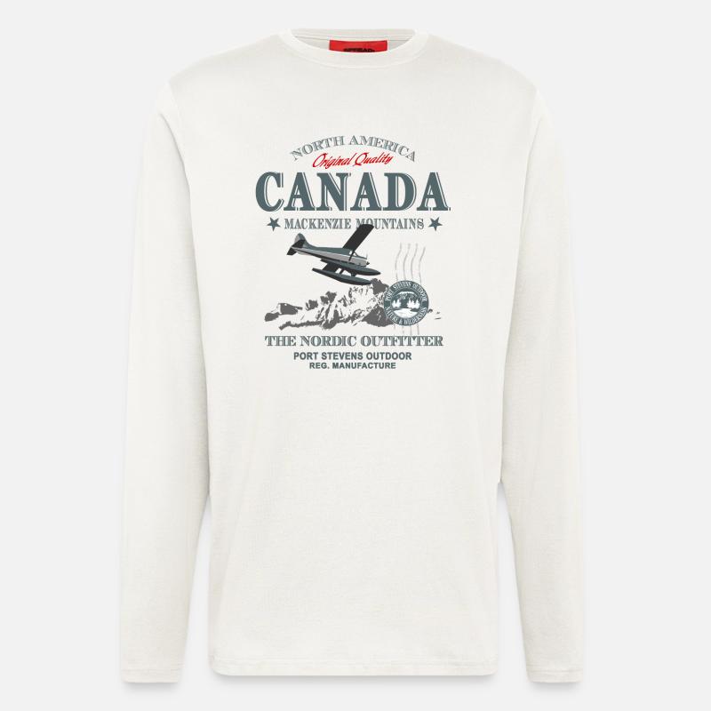 Canada - Aircraft - Langarmshirt - made by SPREAD  - OFF WHITE