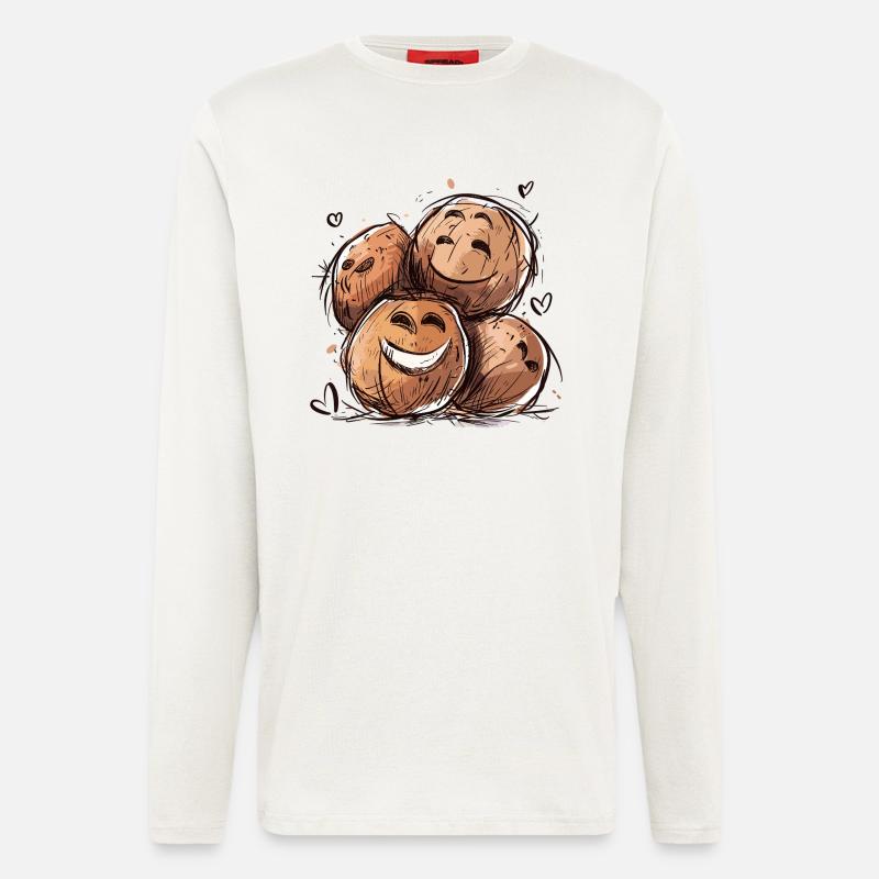 Laughing Coconuts - Longsleeve - made by SPREAD  - OFF WHITE