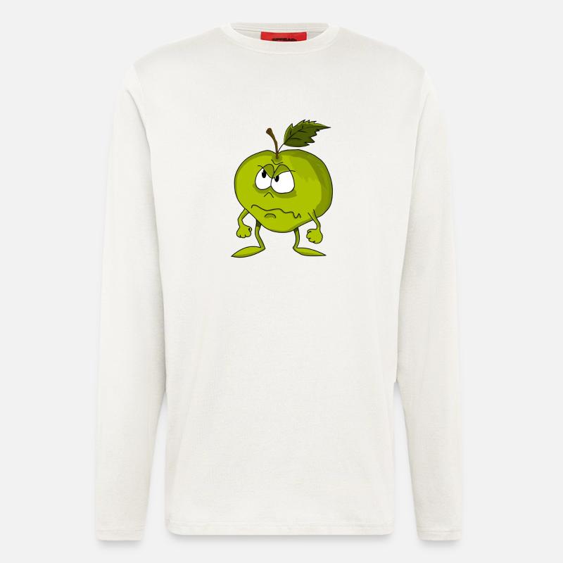 Wütender Apfel - Langarmshirt - made by SPREAD  - OFF WHITE