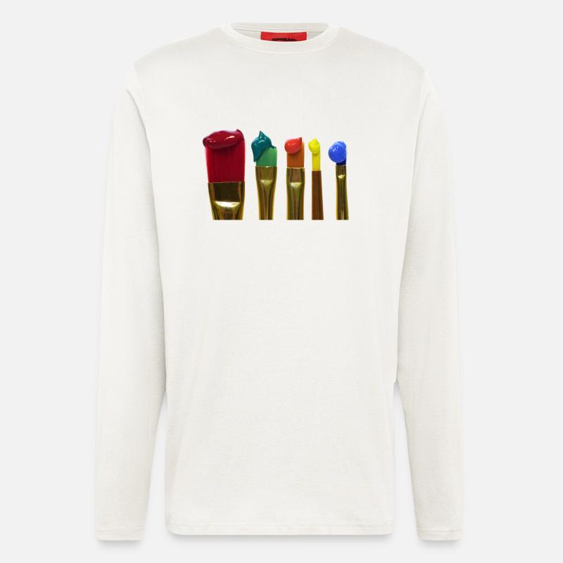 Pinsel - Langarmshirt - made by SPREAD  - OFF WHITE