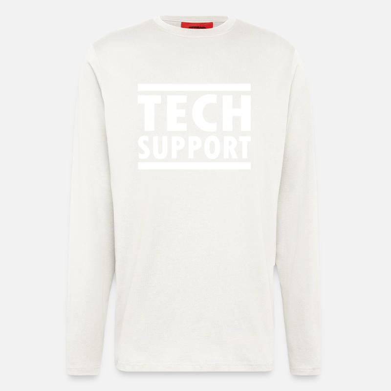 tech support - Langarmshirt - made by SPREAD  - OFF WHITE