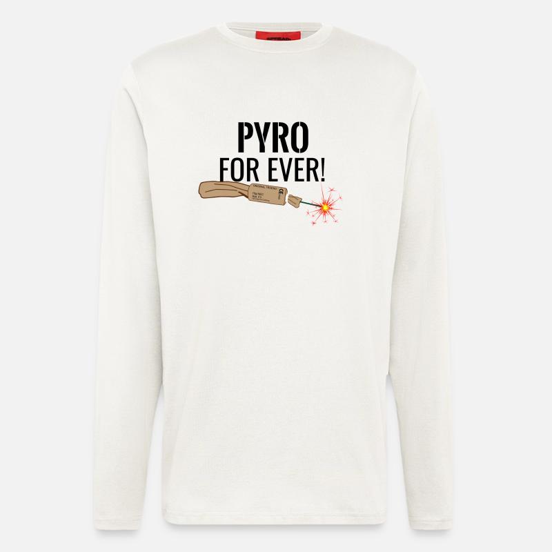 Pyro For Ever Black - Longsleeve - made by SPREAD  - OFF WHITE