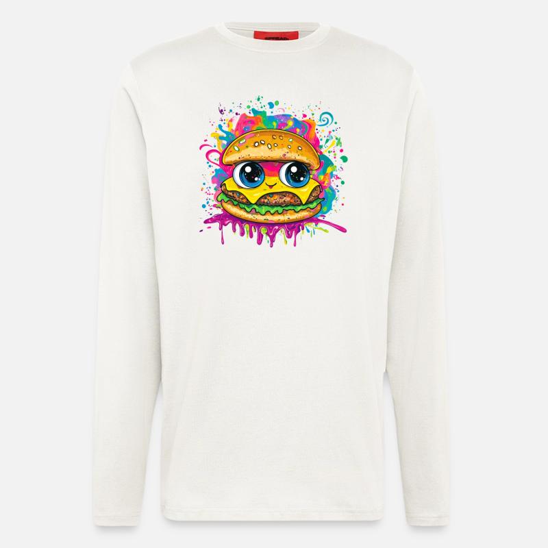 Burger Splash Smile - Langarmshirt - made by SPREAD  - OFF WHITE