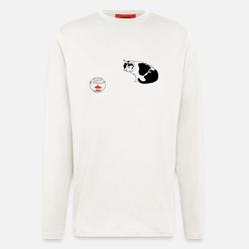 katze - Langarmshirt - made by SPREAD  - OFF WHITE