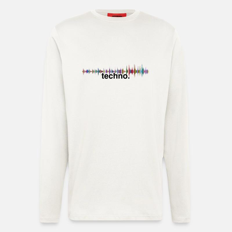 techno - Longsleeve - made by SPREAD  - OFF WHITE