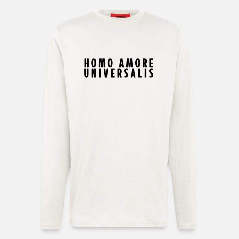 Homo Amore Universalis - Langarmshirt - made by SPREAD  - OFF WHITE