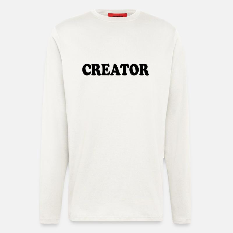 Creator - Manches longues bio décontracté fabriqué en UE - OFF WHITE