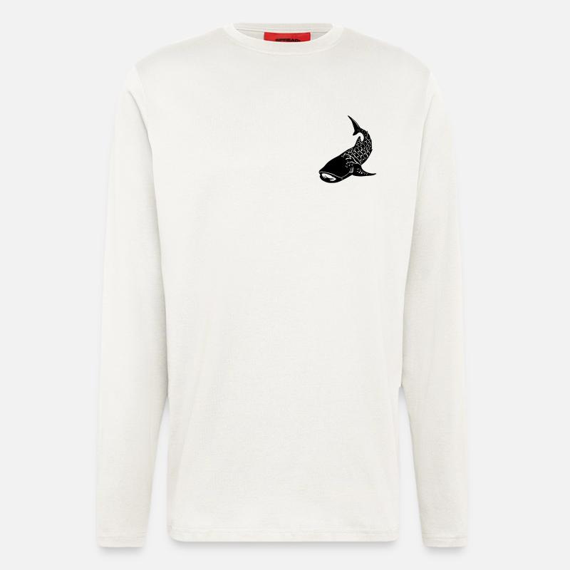 whaleshark 2 - Langarmshirt - made by SPREAD  - OFF WHITE