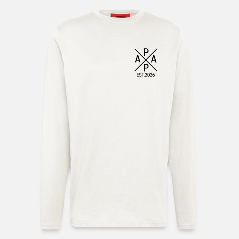 Dad 2026 First Time Dad 2026 - Longsleeve - made by SPREAD  - OFF WHITE