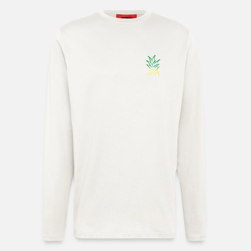 Pineapple Sketch – Fresh Fruit Graphic - Longsleeve - made by SPREAD  - OFF WHITE
