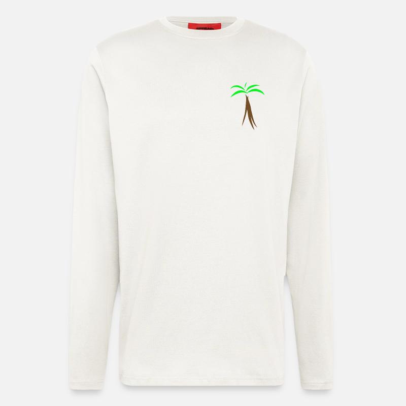 Palm tree - Longsleeve - made by SPREAD  - OFF WHITE