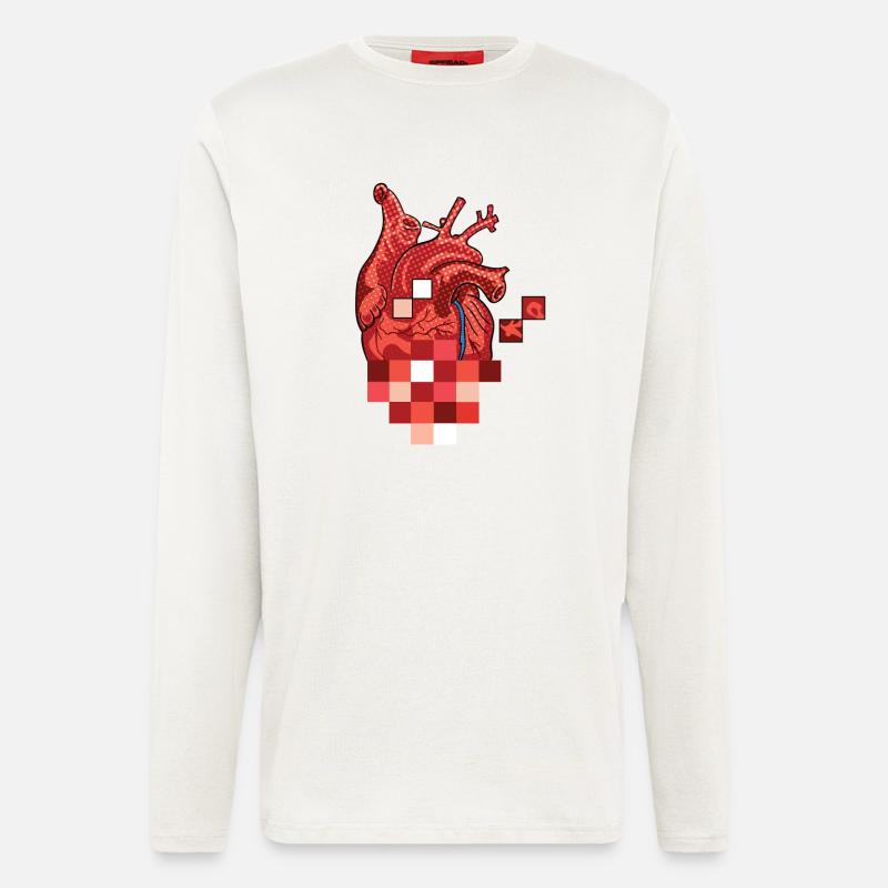 Pop (he) art - Langarmshirt - made by SPREAD  - OFF WHITE