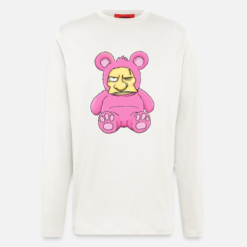 Max Hardkor Plüsch - Langarmshirt - made by SPREAD  - OFF WHITE