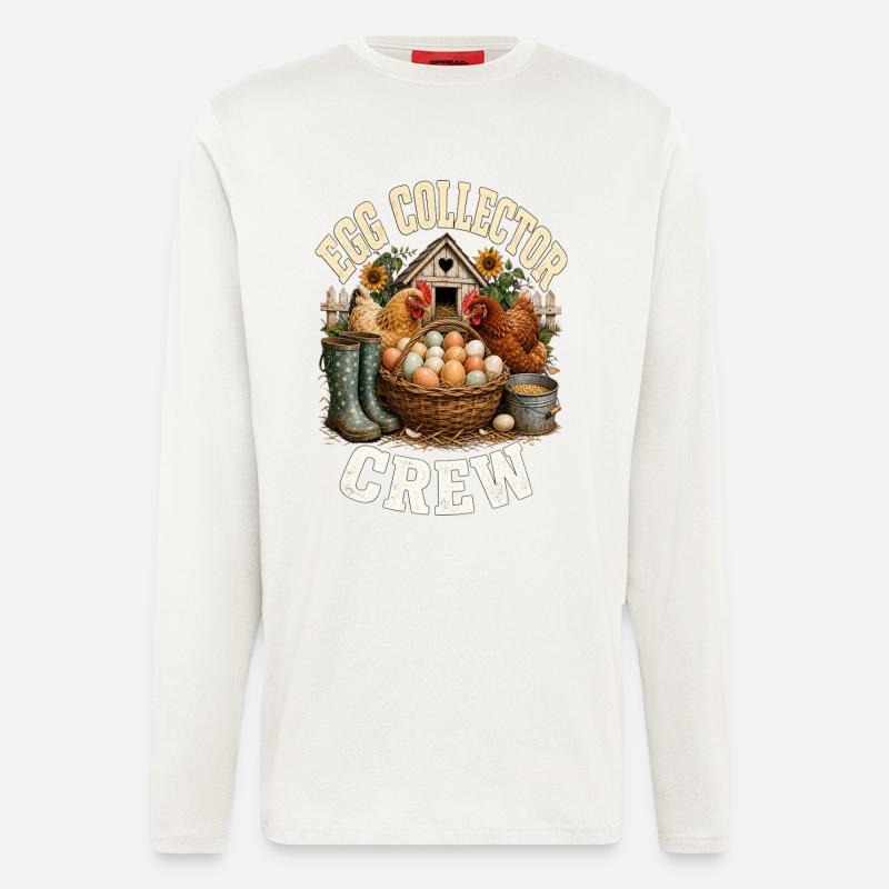 EGG COLLECTOR CREW - Langarmshirt - made by SPREAD - OFF WHITE