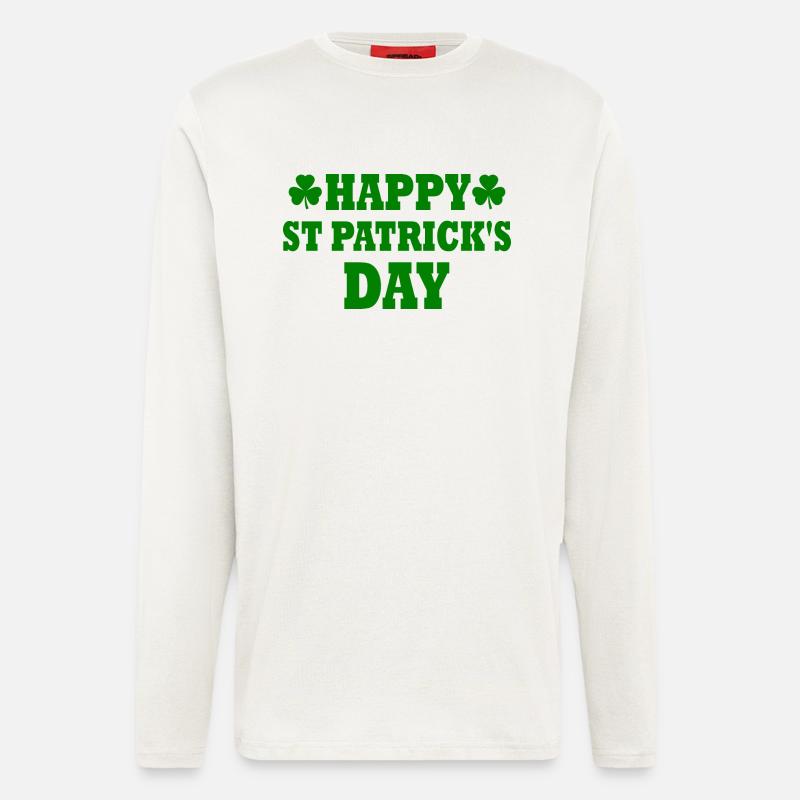 happy st patricks day - Longsleeve - made by SPREAD  - OFF WHITE