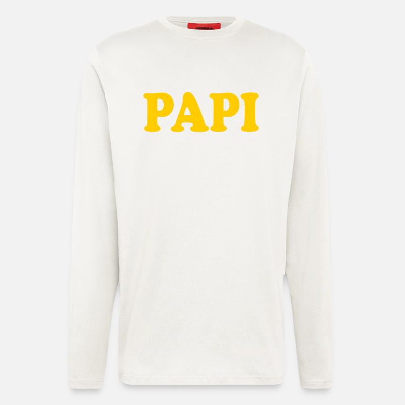 Papi - Manches longues bio décontracté fabriqué en UE - OFF WHITE