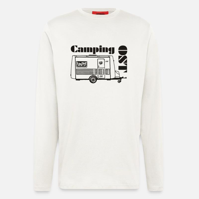 DDR Wohnwagen Intercamp - Langarmshirt - made by SPREAD  - OFF WHITE
